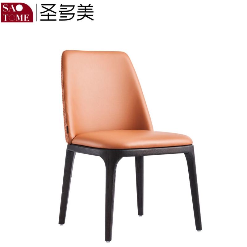 Modern Advanced Design Armless Blue Dining Chair