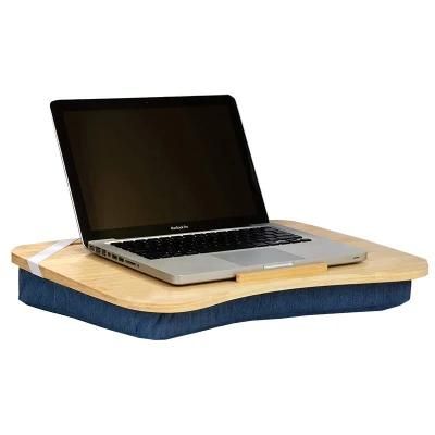 Bamboo Laptop Stand with Tablet Phone Holder Soft Laptop Desk