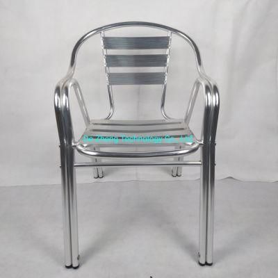 Hot Sale Patio Wholesale Bistro Chair Outdoor Cafe Aluminum Hotel Patio Modern Dining Furniture