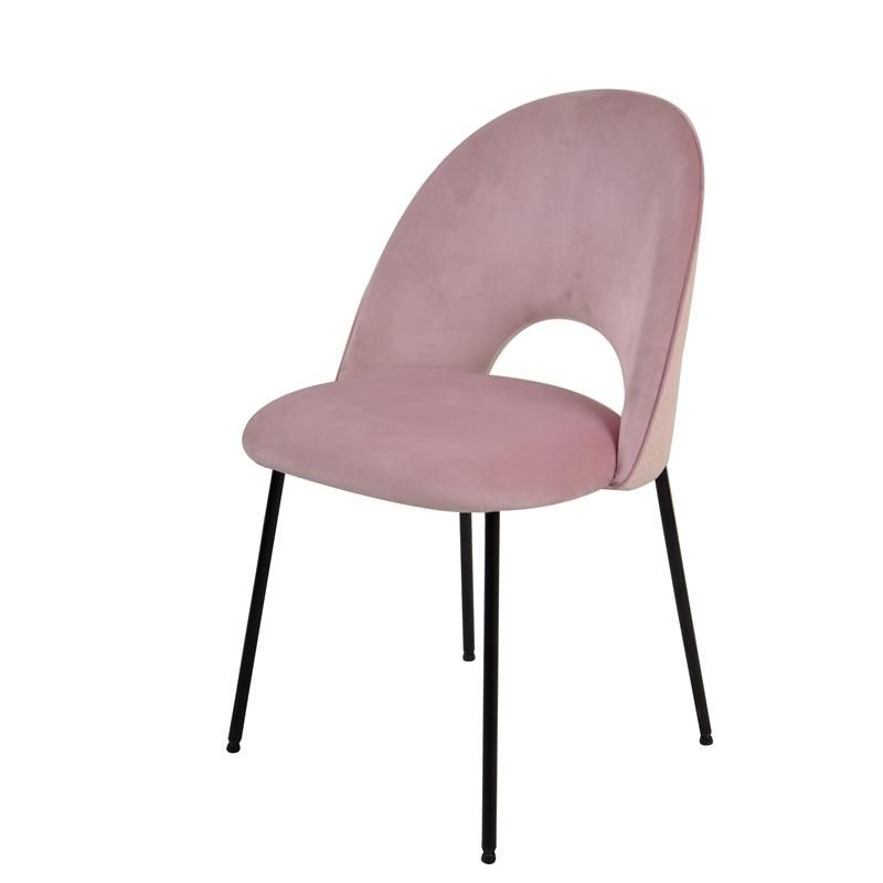 Modern New Design Dining Room Furniture Multicolor Fabric Back Dining Chair