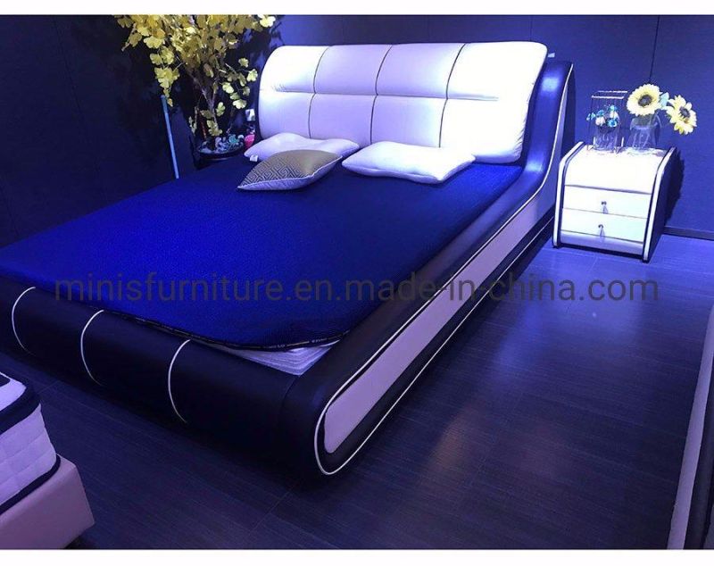 (MN-MB108) Modern Home Bedroom Furniture Luxury High Back King Size Bed