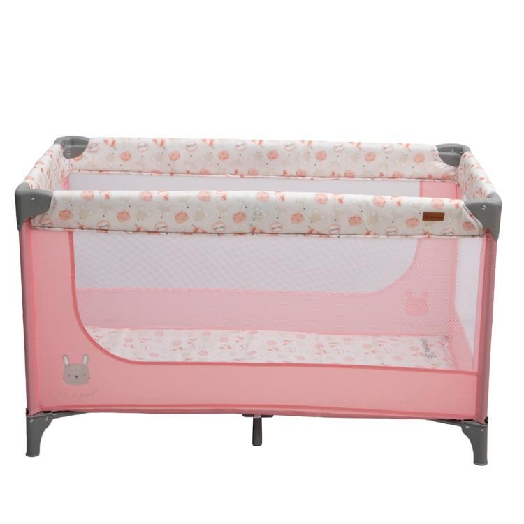 Kids Bedroom Furniture Foldable Babybed, Wholesale Steel Legs Babycot/