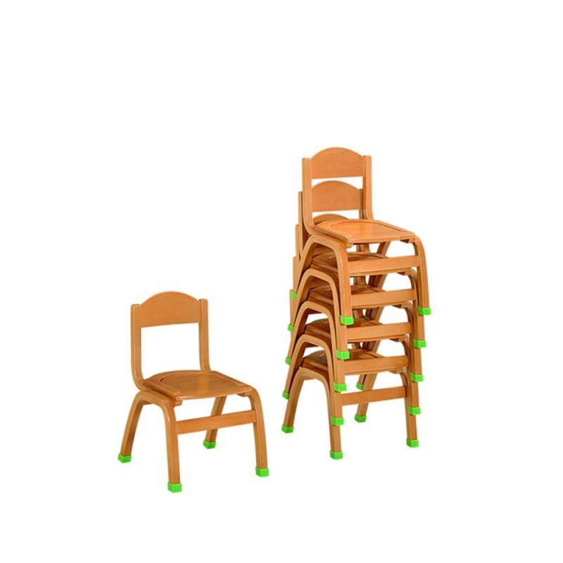 High Quality Wooden Kids Nursery Wooden Stacking Chair, Children Chair, Kindergarten Student Chair, Preschool Classroom Chair