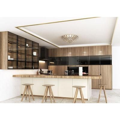 Custom Fashion Modern Durable Waterproof PVC Kitchen Cabinet Furniture