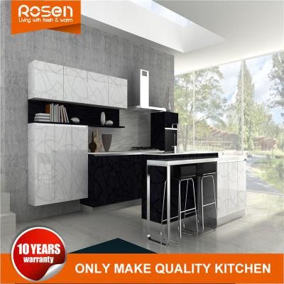 Modern High Glossy Luxurious Home Used MDF PVC Kitchen Cabinet Furniture