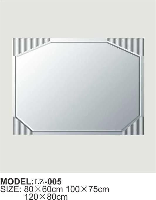 Hot Selling Rectangle Clear Waterproof Sliver Bathroom Mirror (LZ-103)