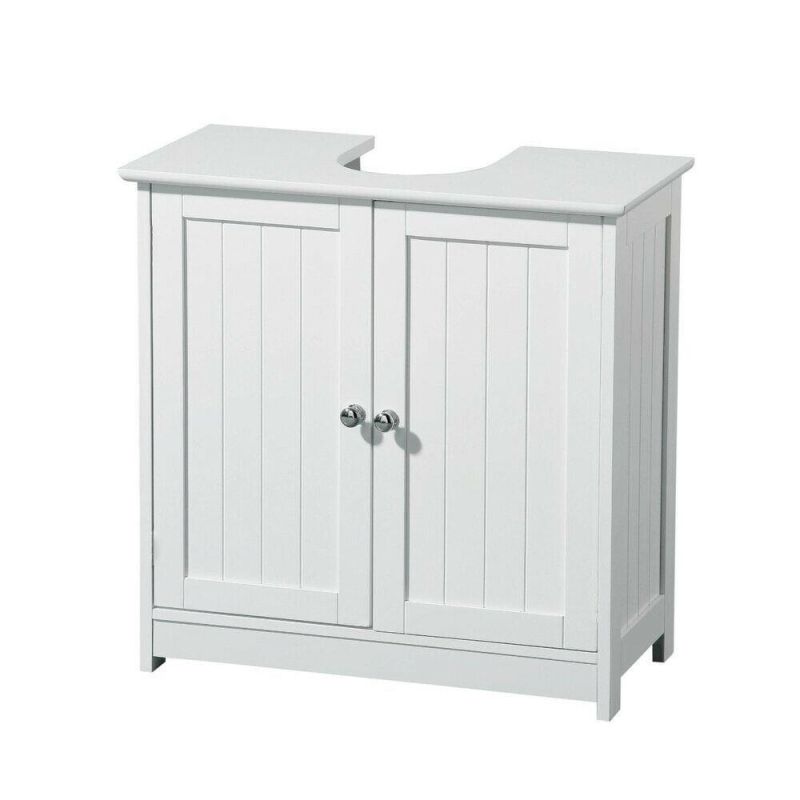 Under Sink Cabinet Bathroom Basin Unit Cupboard Storage Furniture White