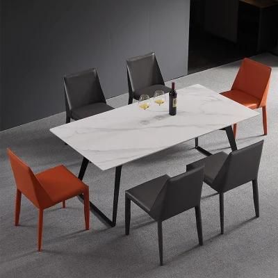 Modern Simple High Quality Metal + Wood/Marble Dining Table for Home Hotel