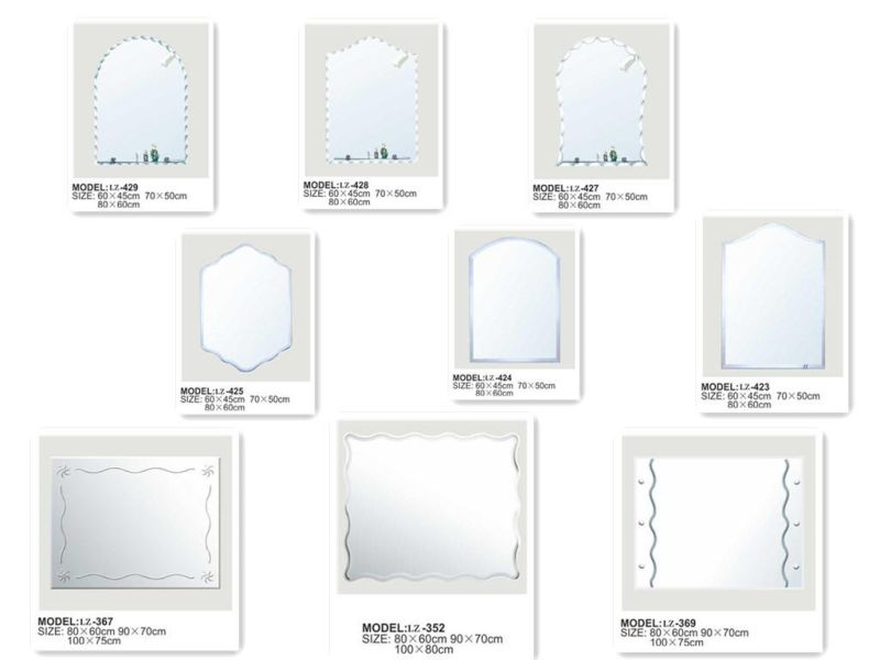 Waterproof Wall Hanging Home Glass Fashion Cosmetic Bathroom Mirror