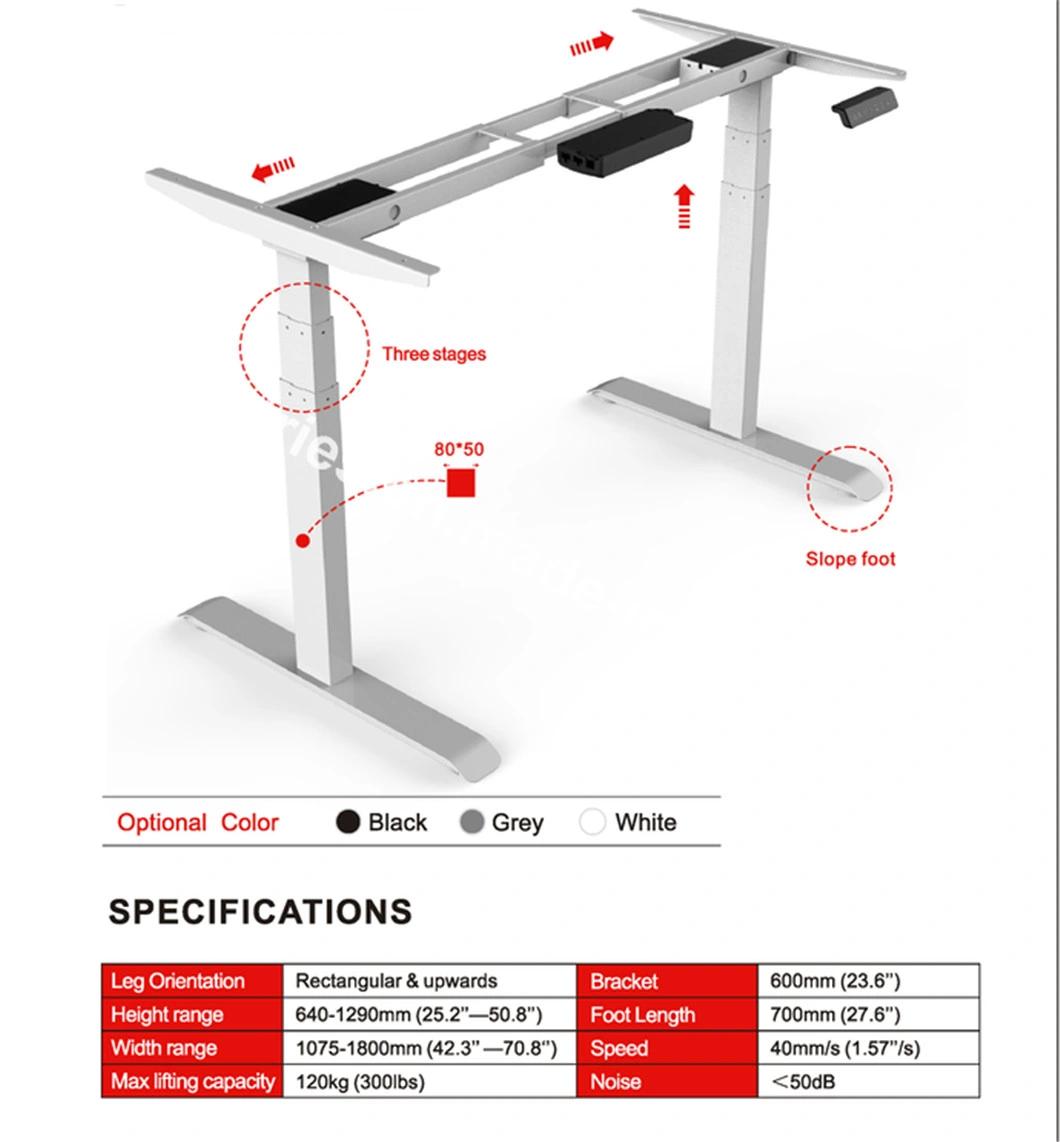 Ergonomic Electric Sit Stand Adjustable Lift Table Office Furniture