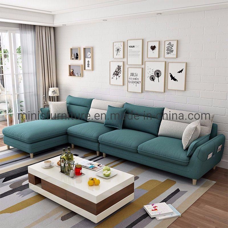 (MN-SF65) German Style Home Corner Living Room Furniture Modern Fabric Sofa