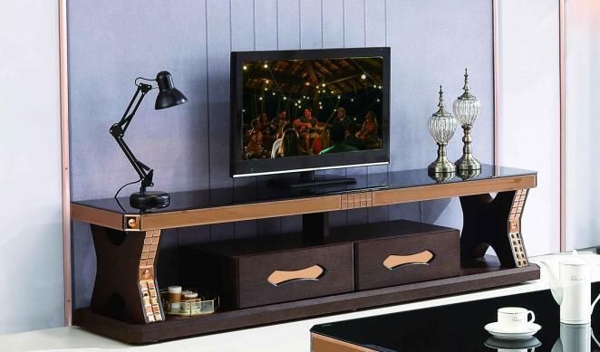 Modern European Style Home Furniture Direct Sell Custom Brown Coffee Table Luxury TV Stand with 4 Legs