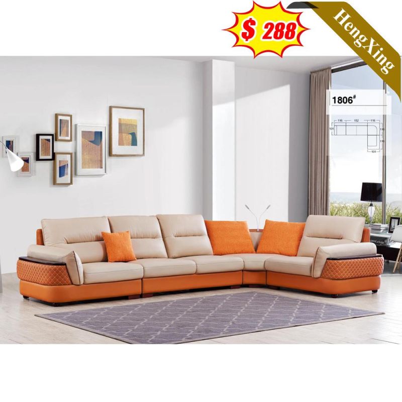 Modern Home Furniture Living Room Sofas Set Office PU Leather L Shape Sofa