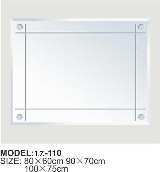 Rectangle Simple Pure Wall Classic Bathroom Sliver Mirror