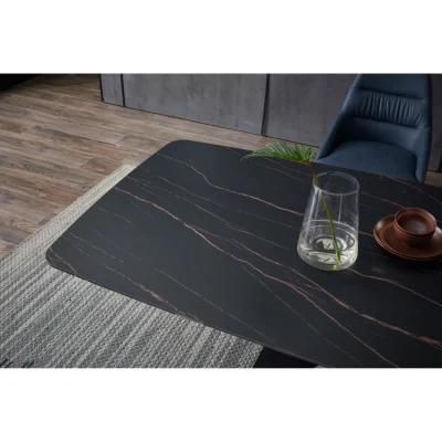 Luxury Modern Marble Texture Restaurant Home Furniture Sintered Table Set Dining Table