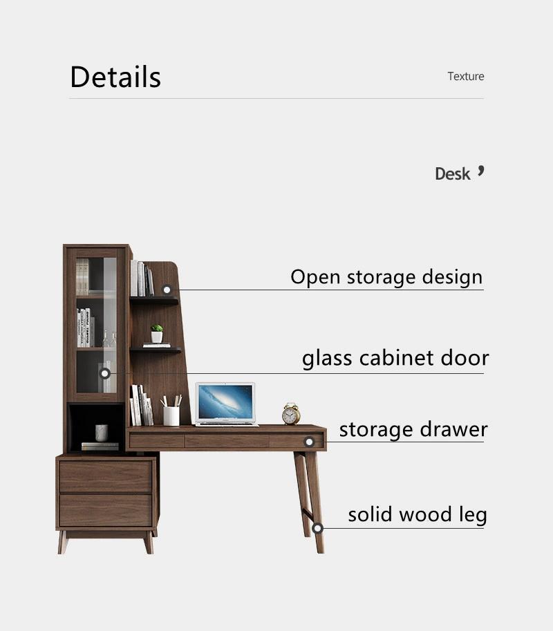 Modern Office Furniture Computer Desk Study Table Storage Function with Drawers