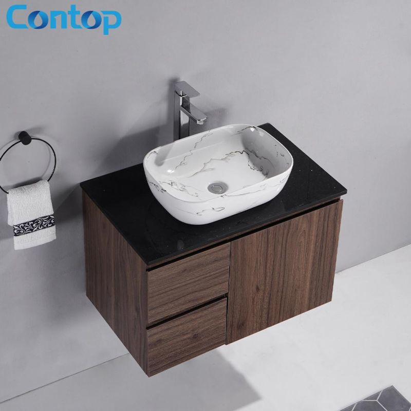 Chinese Wholesale Factory Directly Modern Wall Mounted Cabinet Bathroom Vanity