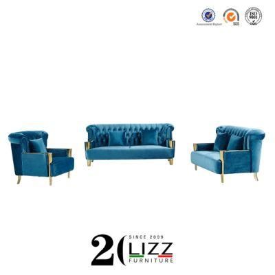 Modern Home Velvet Fabric Furniture for Living Room Loveseat Sofa Chair