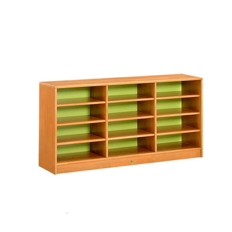 Kids Nursery Toy Storage Cabinet, Baby Storage Cabinet, Children School Classroom Cabinet Preschool and Kindergarten Day Care Wooden Display Book Cabinet