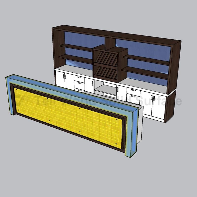 Newly Design Counter Bar Furniture LED Bar Counter