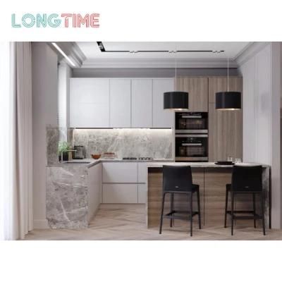 Home Hotel Wooden Kitchen Cabinets Interior Design Modern Lacquer Finish Kitchen Cabinets