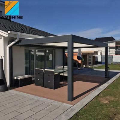 4X3 OEM Modern Electric Pergola Waterproof Garden Louvre Roof Outdoor Aluminium Cover Gazebo