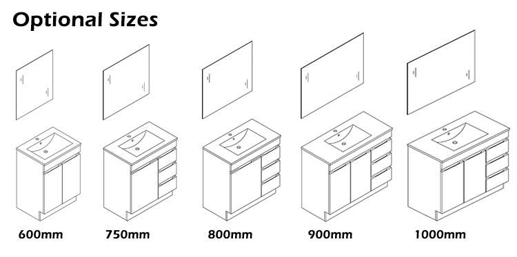 High Quality Durable Using Melamine Bathroom Vanity Cabinet