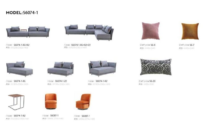 Hot Sale Livingroom Furniture Fabric Sofa