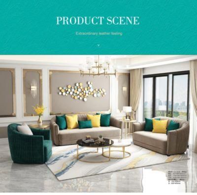 Fashion Modern New Set Furniture Living Room Leather Sofas Corner Fabric Sofa