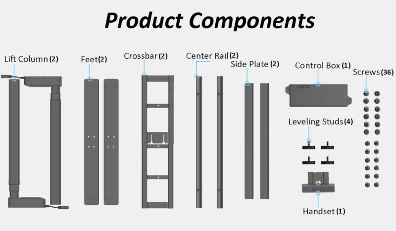 Health Equipment Metal Frame Sit Stand Desk Furniture