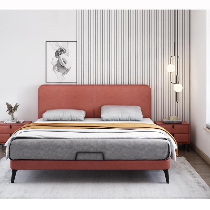 Modern Bed Flat Beds Platform Bedroom Furniture Upholstered Double Bed