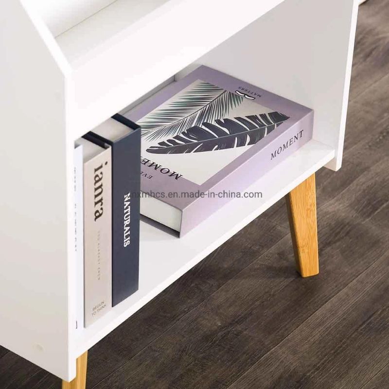 Wooden Furniture Kids Bookshelf Floor Storage Shelf Home Small Bookcase Display Toy Cabinet