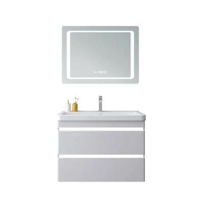 Bathroom Vanity Wall Mounted Bathroom Storage Furniture with Finger Pull Hidden Handle