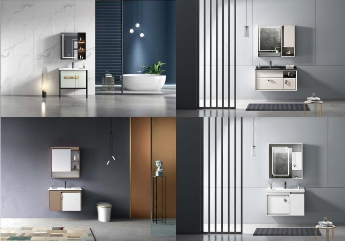 Modern Furniture Bathroom PVC Vanity Cabinet Sanitary Ware