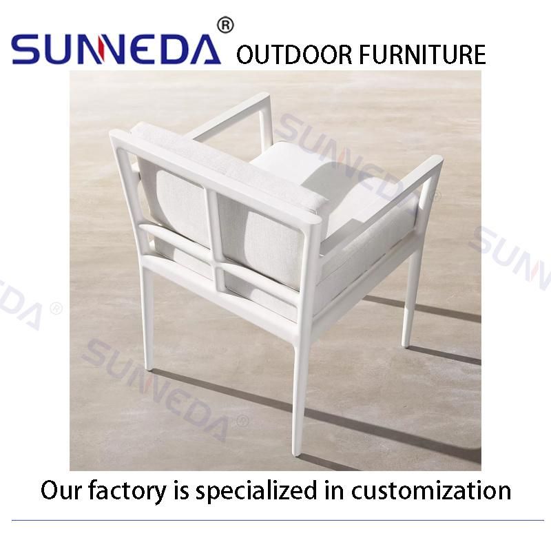 Outdoor Garden Aluminum Chair All Aluminum Table Modern Comfortable Furniture