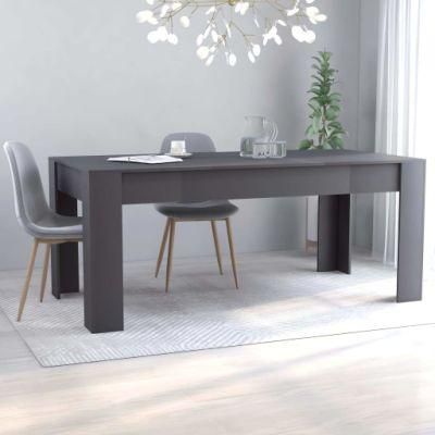 Home Modern Dining Table with Chipboard Rectangular Bar Kitchen Meals