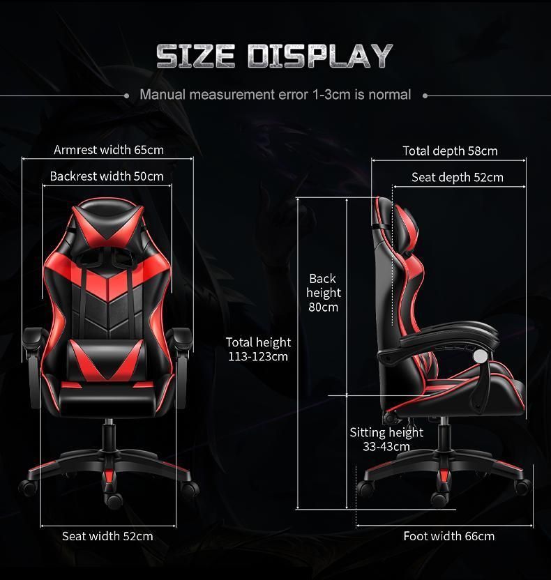 Amazon Hotsale Modern Synthetic Leather Silla Gamer Computer PC Gaming Racing Esports Chair