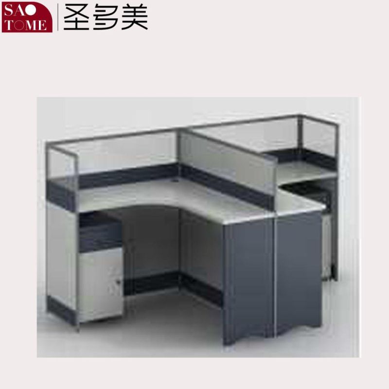 Modern Office Furniture Computer Desk Opposite Double Seat Office Desk