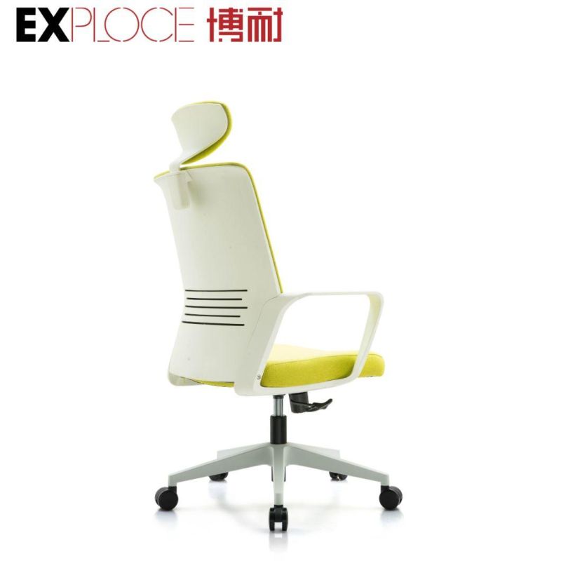 Ergonomic White Task Gaming Visitor Staff Worker Executive Rotating Modern Mesh Chair Office Plastic Wholesales Furniture