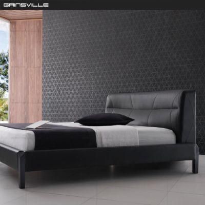 Luxury Bedroom King Size Italian Modern Style High-End Fashion Furniture Leather Bed