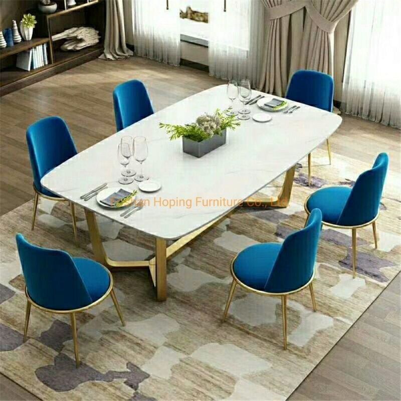 Italian Modern Restaurant Dining Room Steel Gold Chair Hotel Leisure Office Golden Finish Velvet Chair Without Armrest