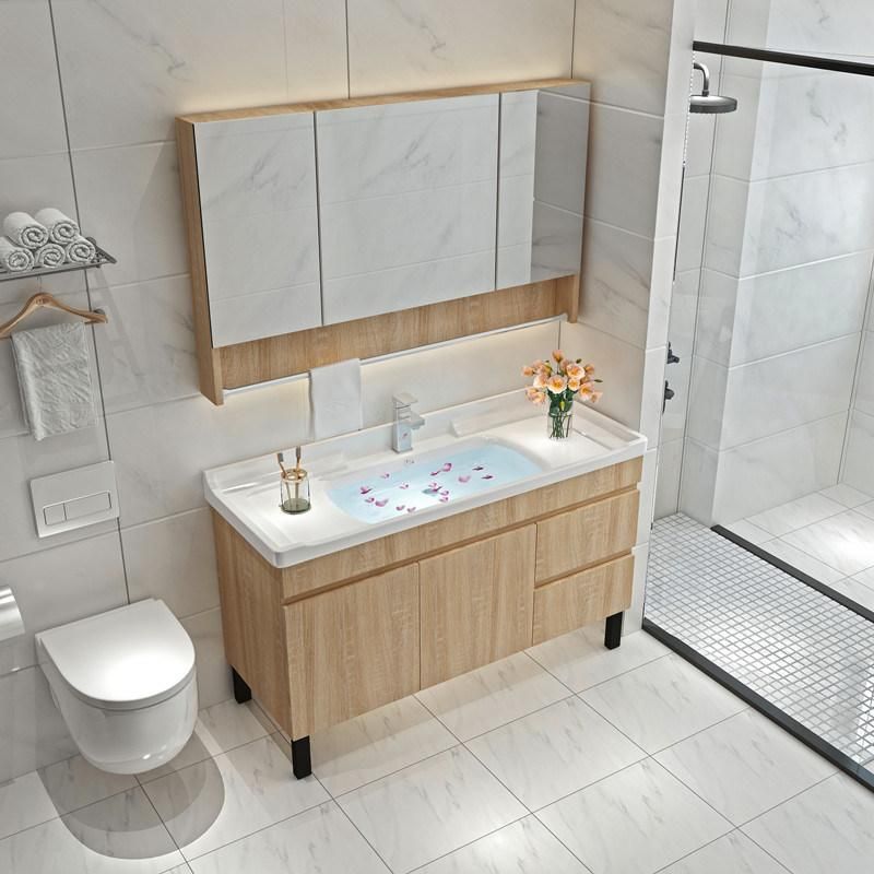 Nordic Bathroom Cabinet Melamine Modern Simple Wall Hanging Type