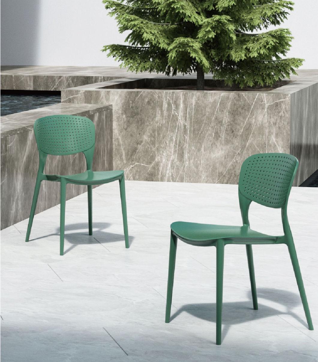 Rikayard High Quality Modern Cheap Wholesale Dallas Dining Armless PP Plastic Chair