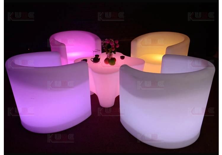 RGB LED Light up Plastic Furnitures Use Outdoor and Indoor