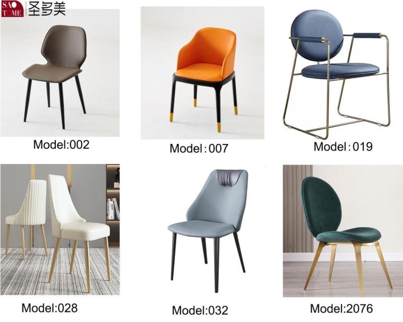 Hot Selling Metal Modern PU Furniture Dining Chair