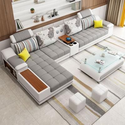 Modern Sectional Function Fabric Furniture Living Room Corner Sofa Furniture