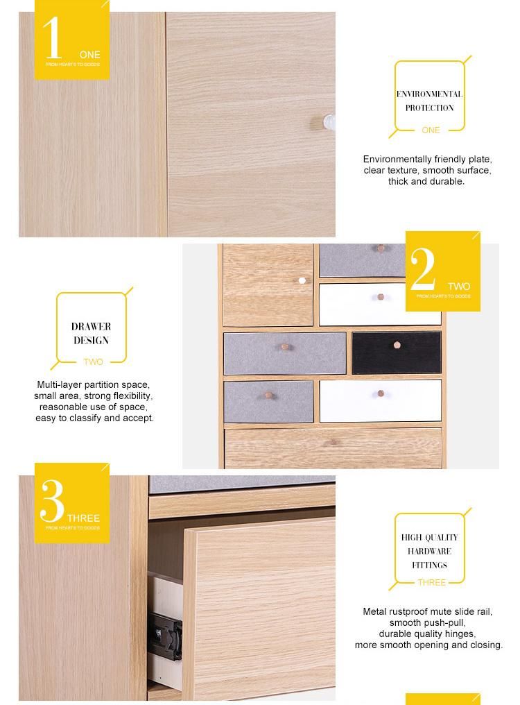 Long Performance Life Modular Storage Drawer Cabinet