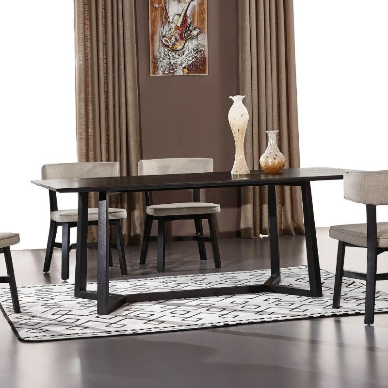 Modern Dining Room Furniture Nordic Design Wooden Dining Table and 4 Chairs Set