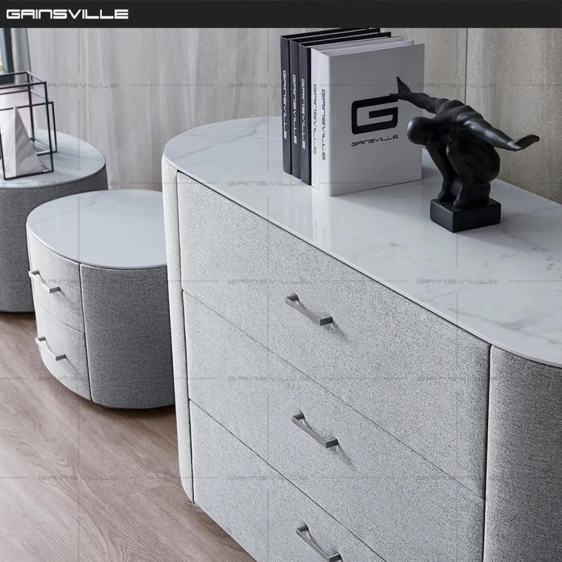 Home Furniture Bedroom Sets Modern Bedroom Dresser Table with marble Top Gdr1000