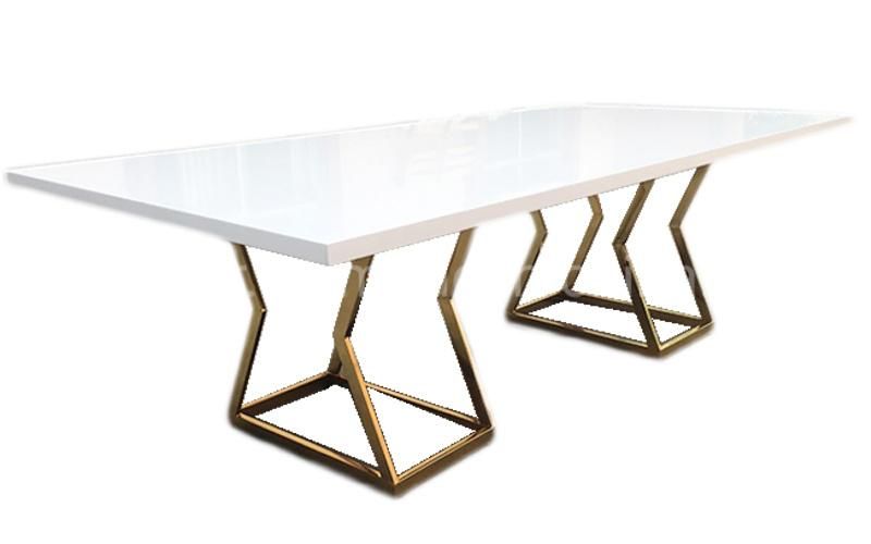 Italian Style MDF Top Dining Room Table For Home Furniture